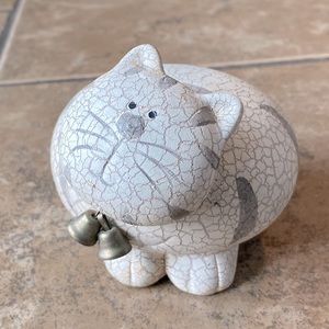 Cute fat cat figurine.